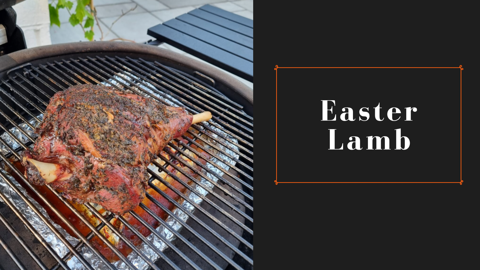 Kamado Joe Slow Roasted Easter Lamb Recipe from The Bushgear Team