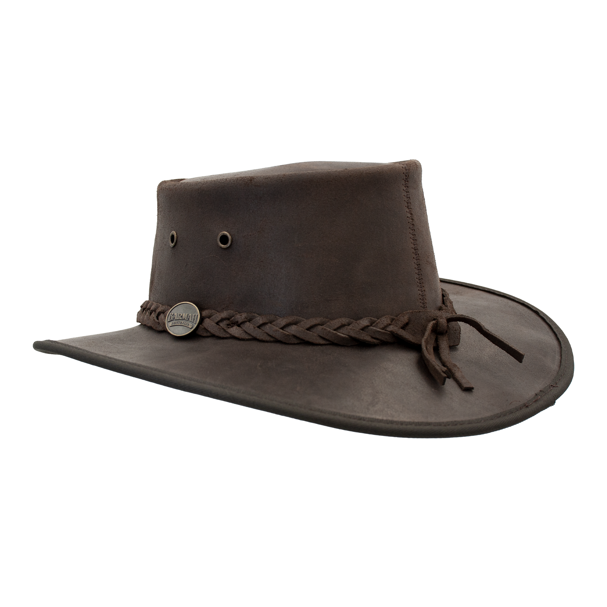 Barmah Hat Oiled Brown Leather 1024