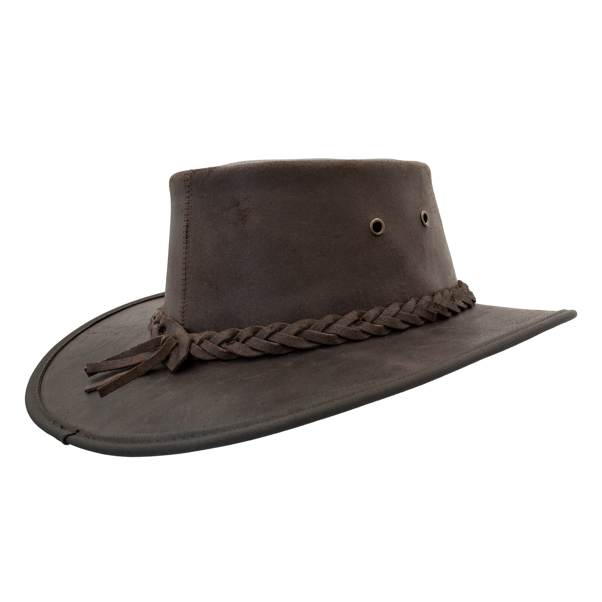 Barmah Hat Oiled Brown Leather 1024