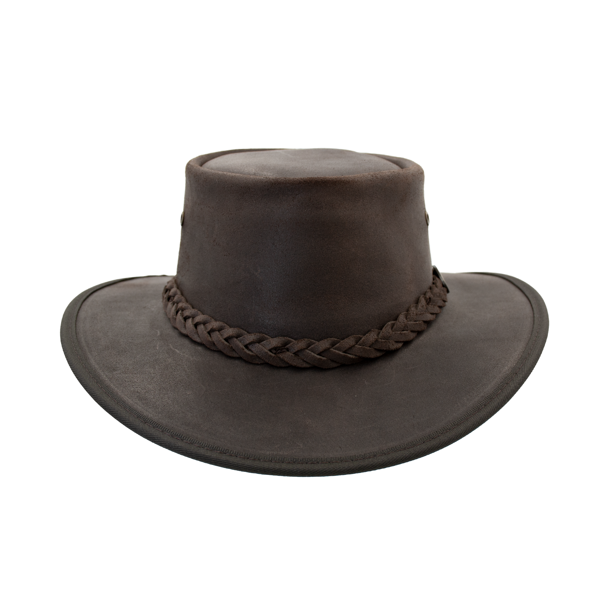 Barmah Hat Oiled Brown Leather 1024