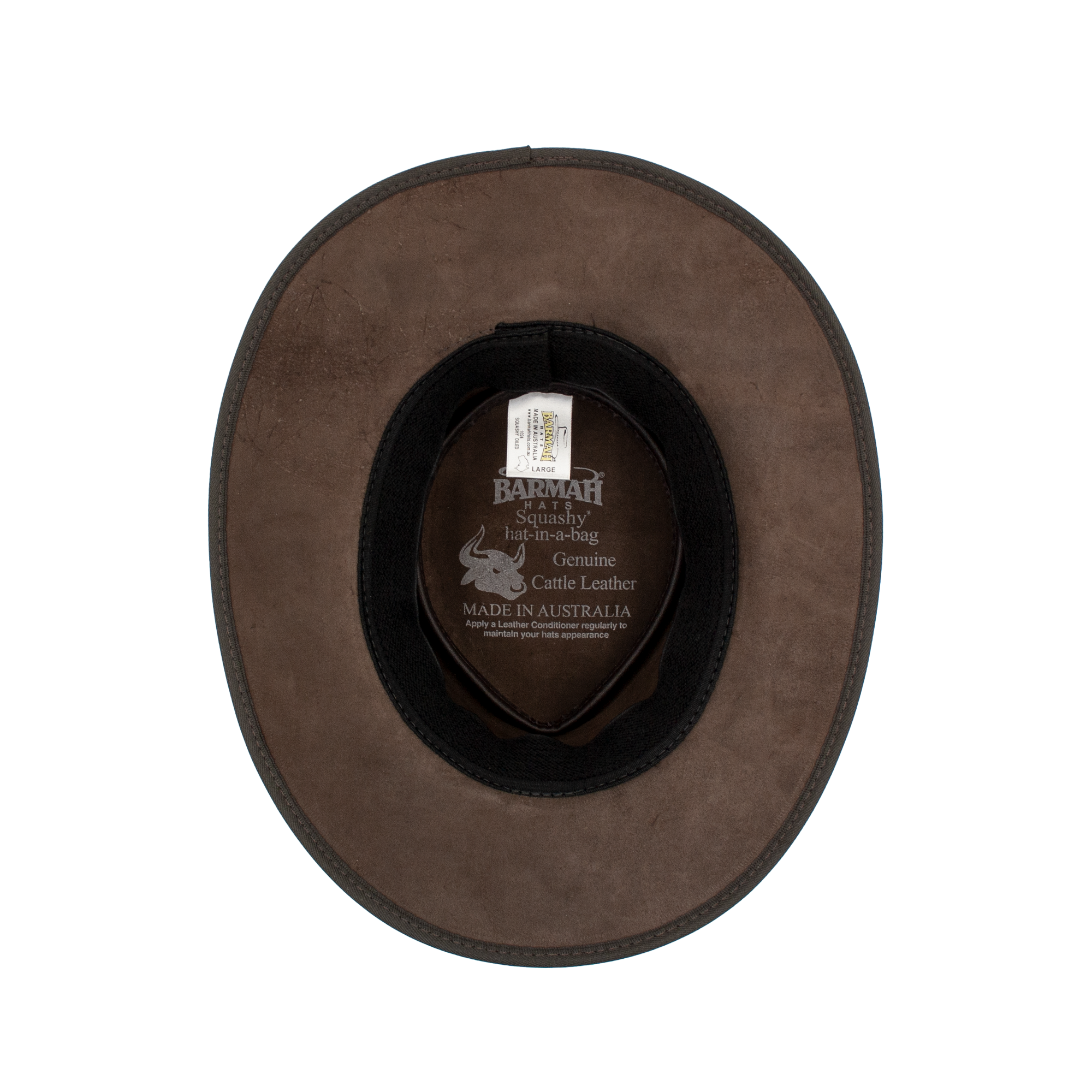 Barmah Hat Oiled Brown Leather 1024