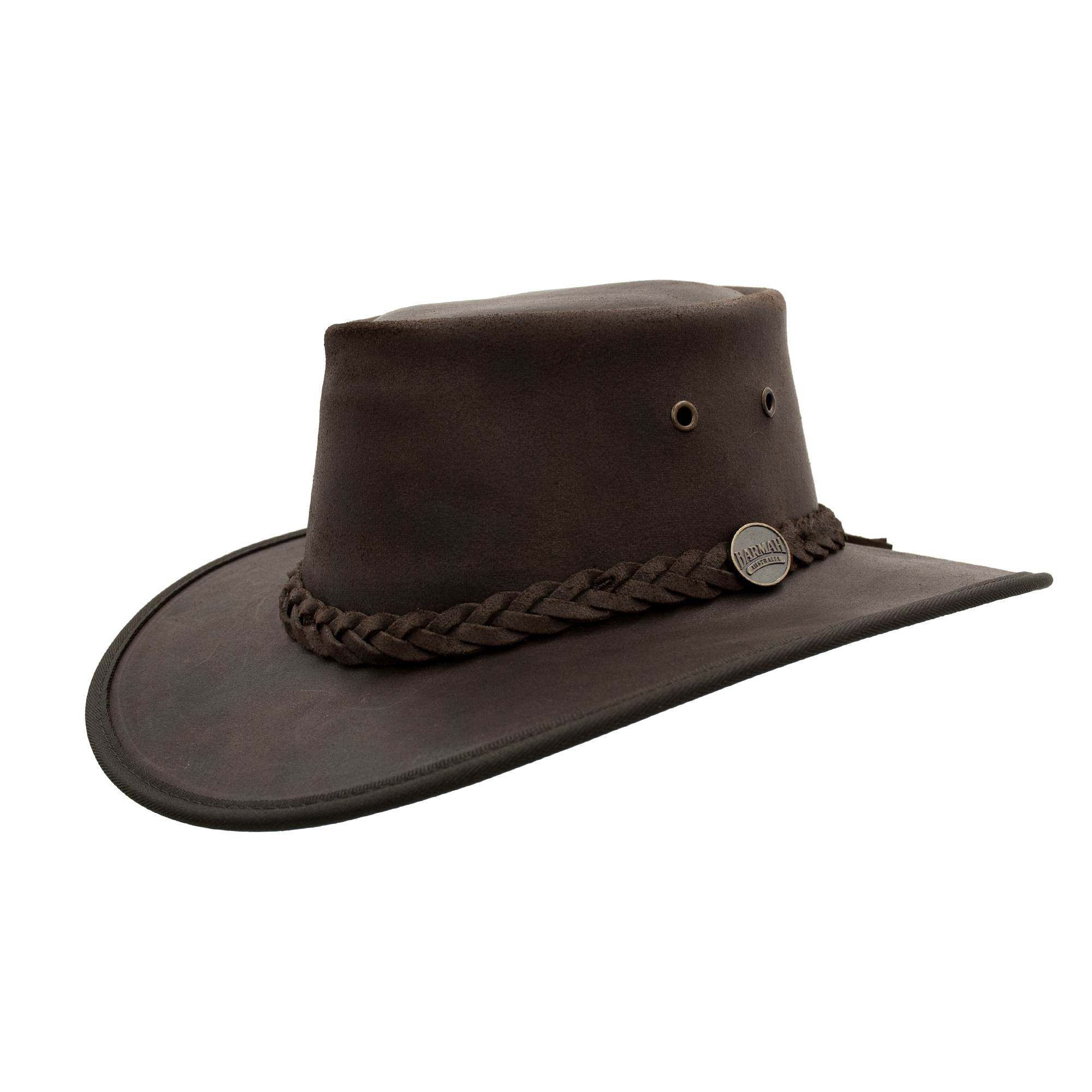 Barmah Hat Oiled Brown Leather 1024