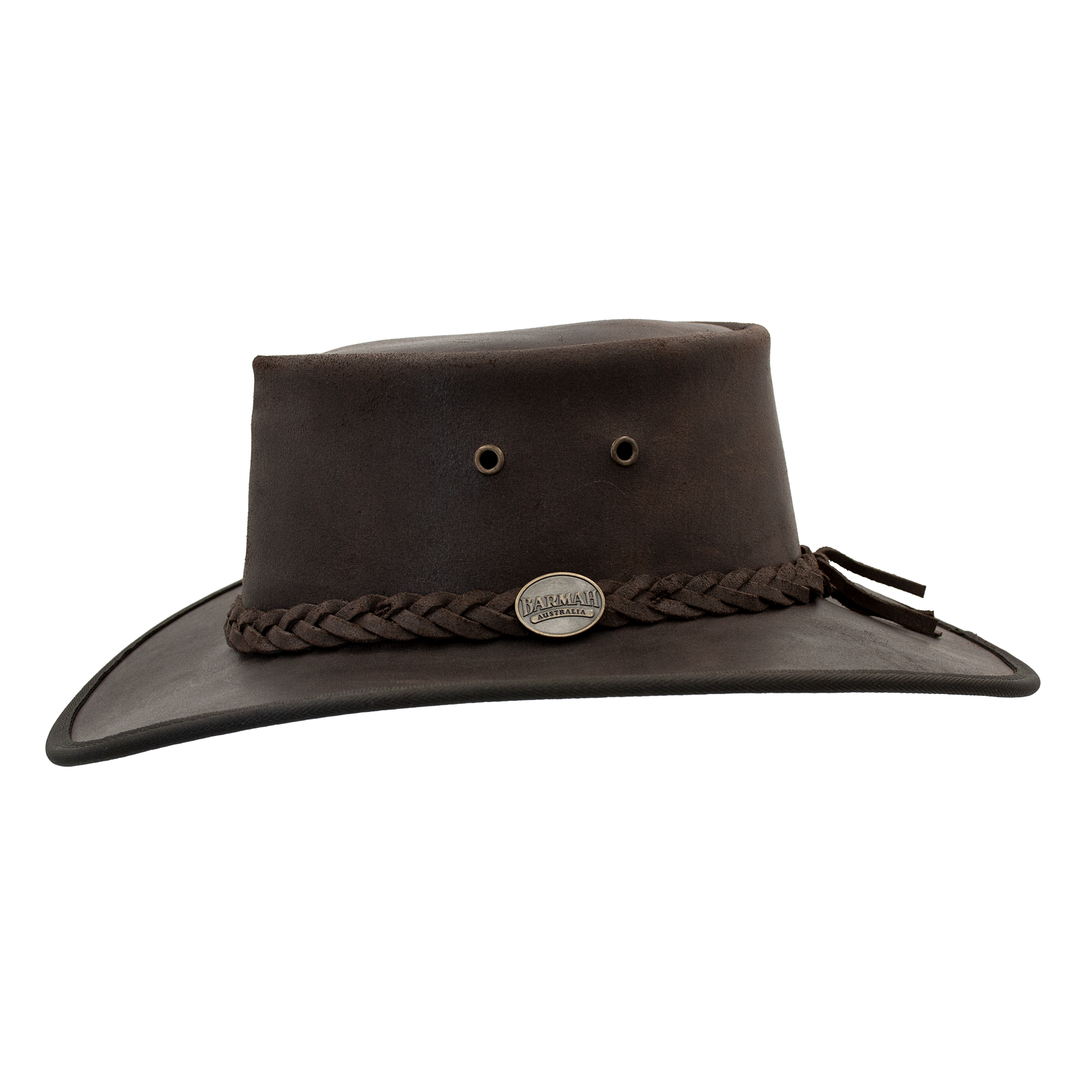 Barmah Hat Oiled Brown Leather 1024