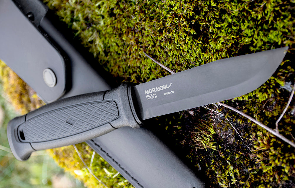 Mora | Garberg Black Blade Carbon Steel With Full Leather Sheath