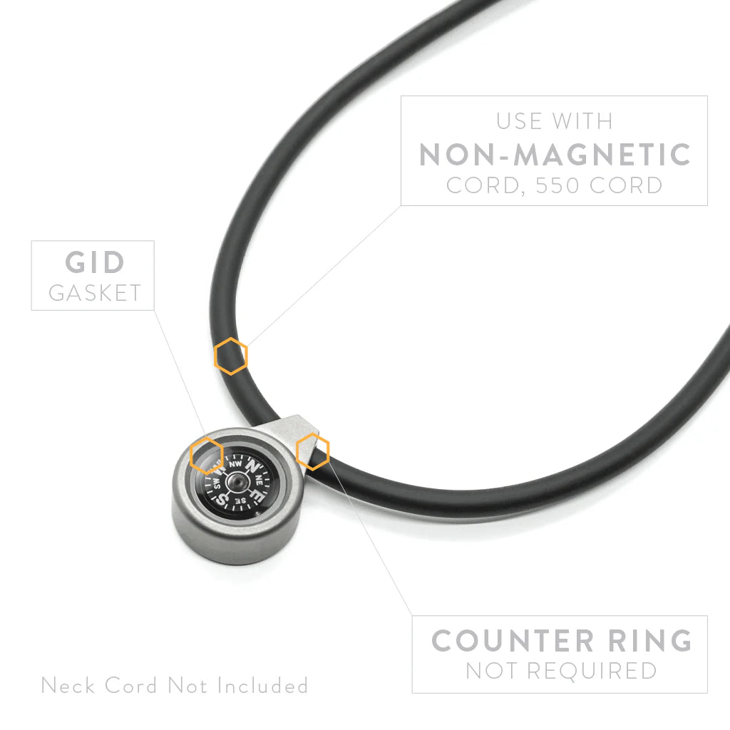 Titanium Compass Pendant by Prometheus Design Werx