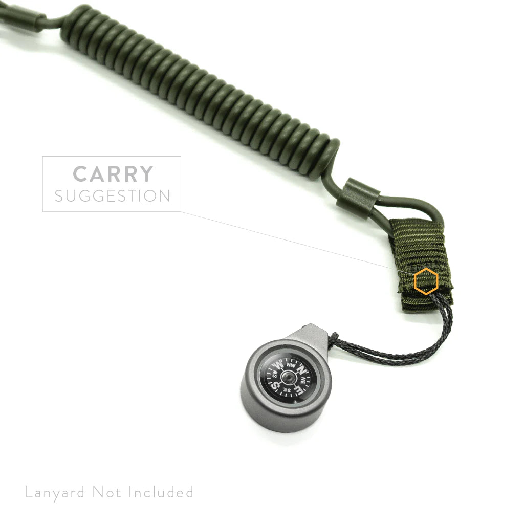 Titanium Compass Pendant by Prometheus Design Werx