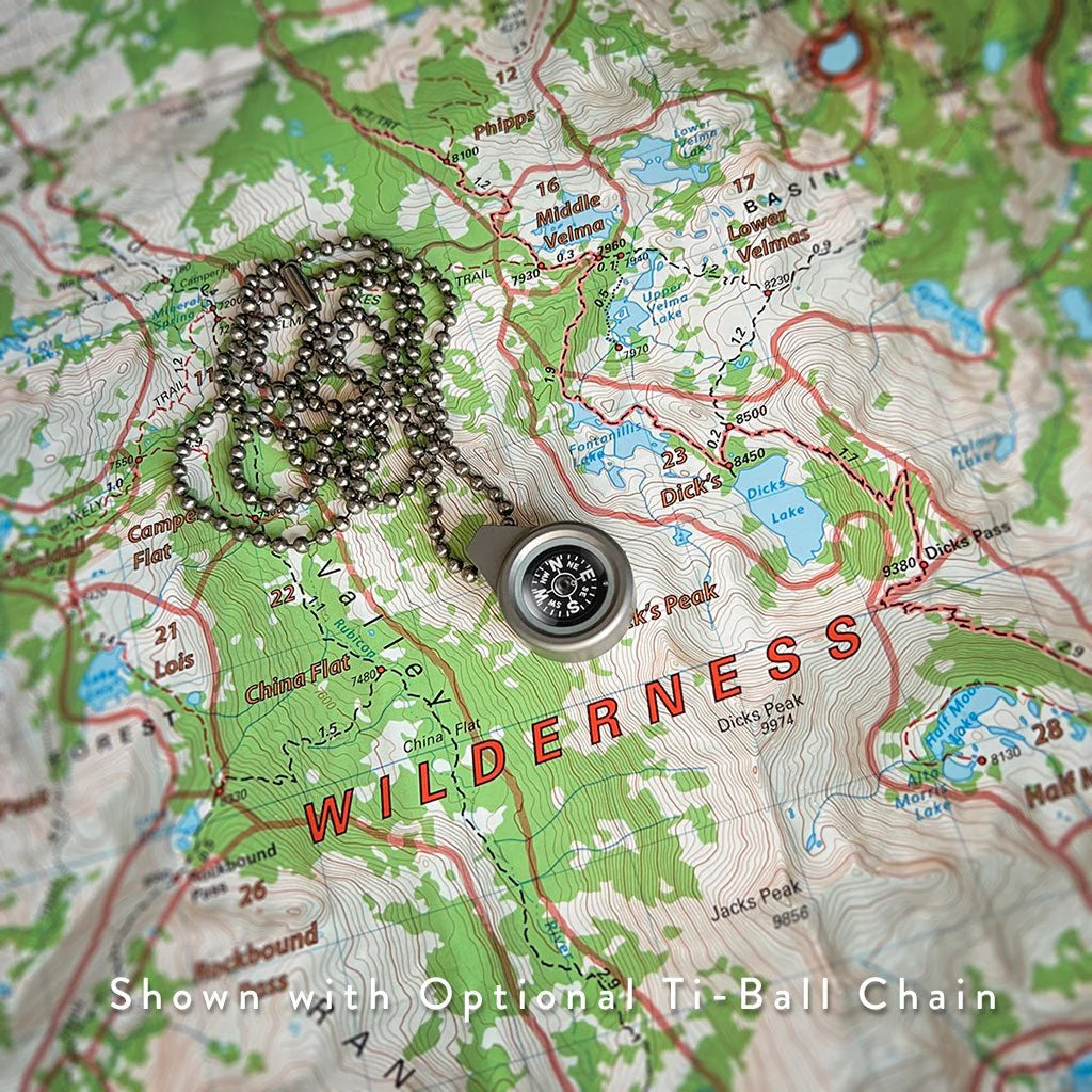 Titanium Compass Pendant by Prometheus Design Werx