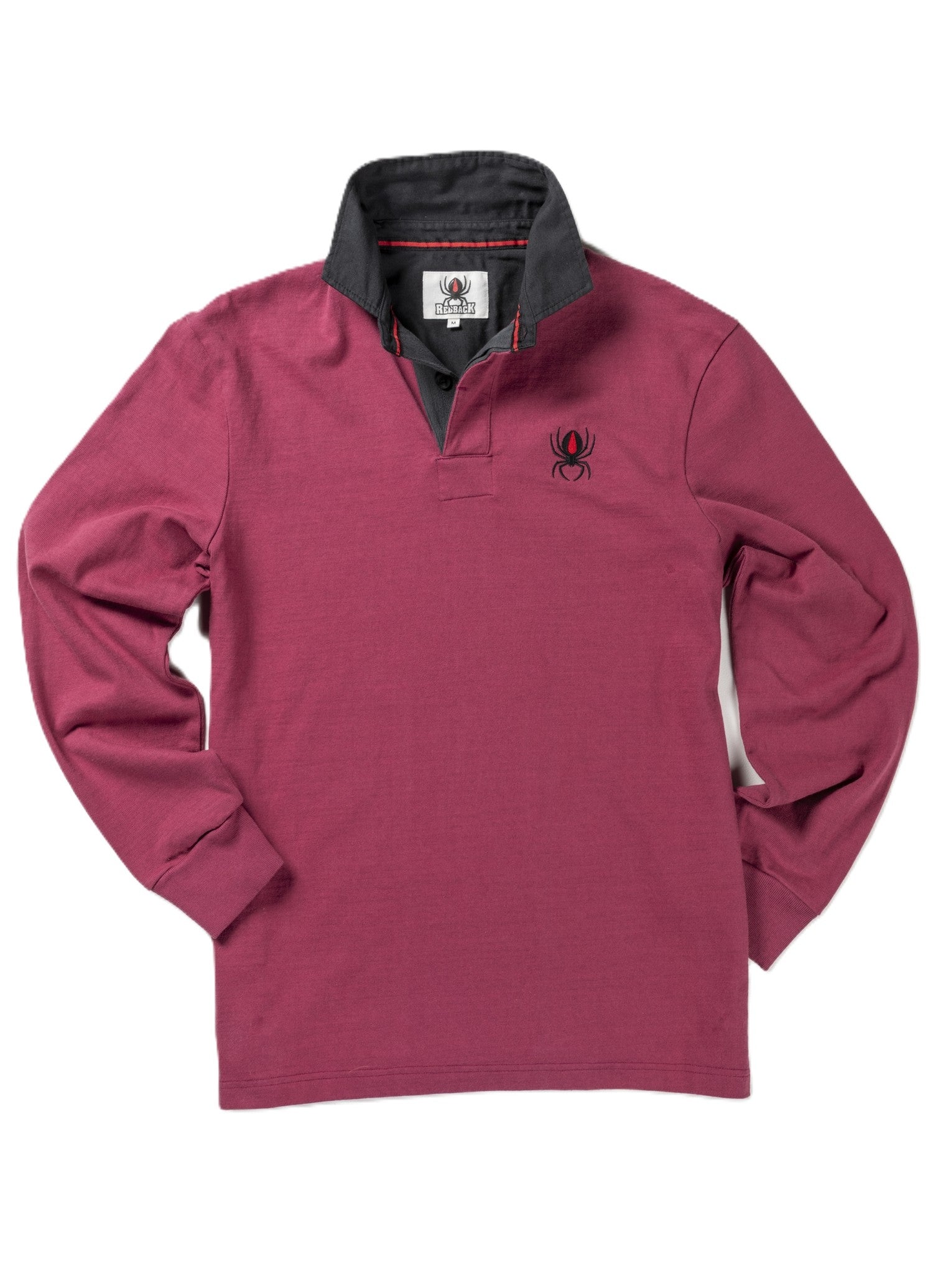 Redback All Cotton Rugby Shirt Burgundy