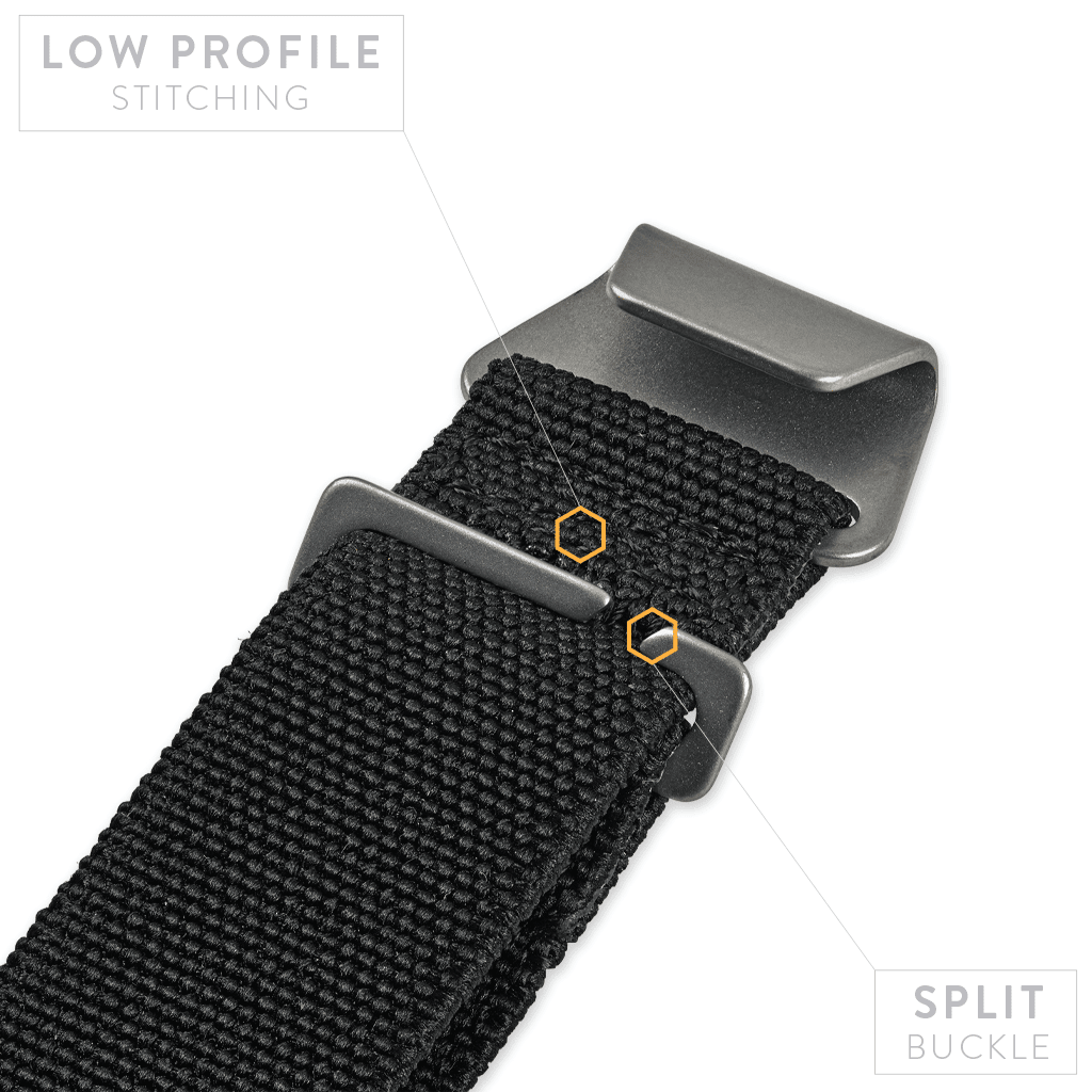 Prometheus Design Werx | Ti-FXDS Watchstrap 20mm Black Regular
