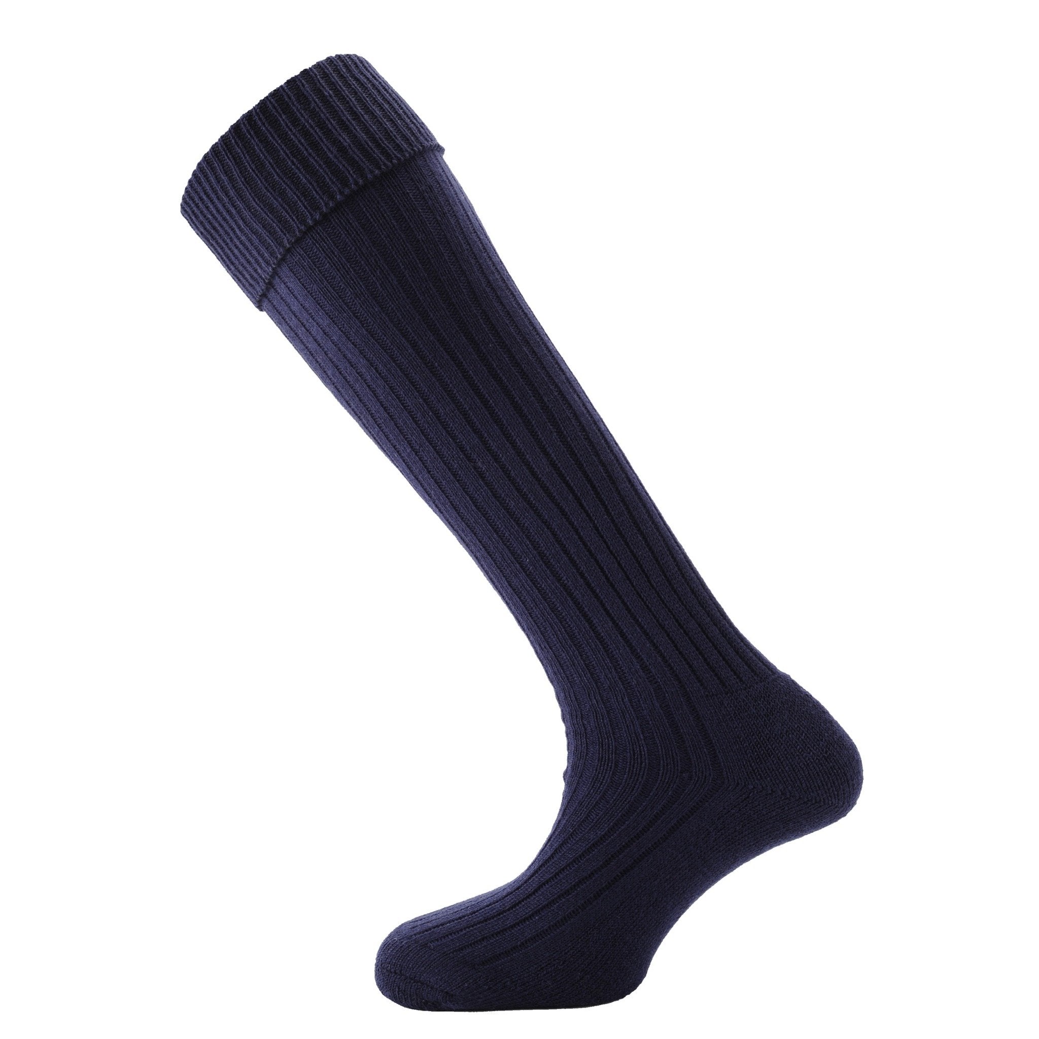 Horizon Socks Turn Over Top Knee High Navy