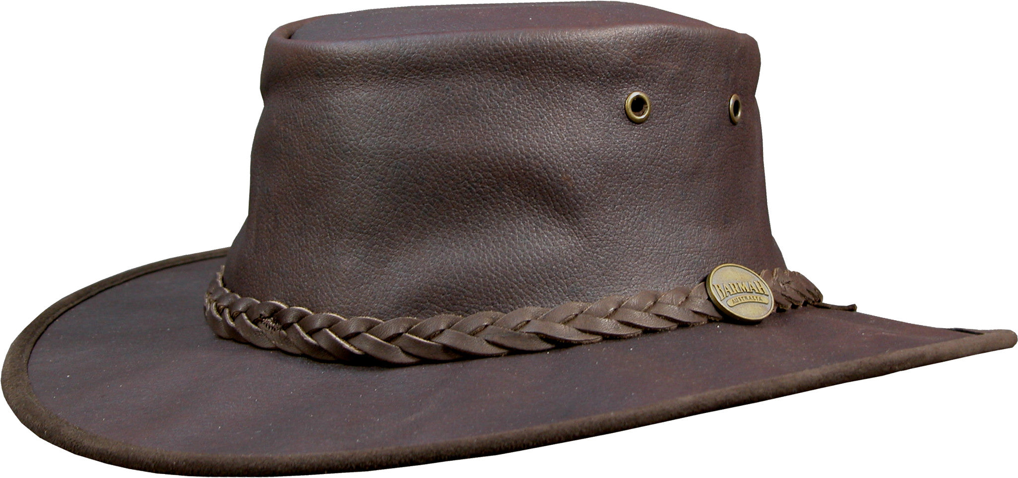Barmah Hat  1018 Squashy Kangaroo Crackle Brown – Bushgear