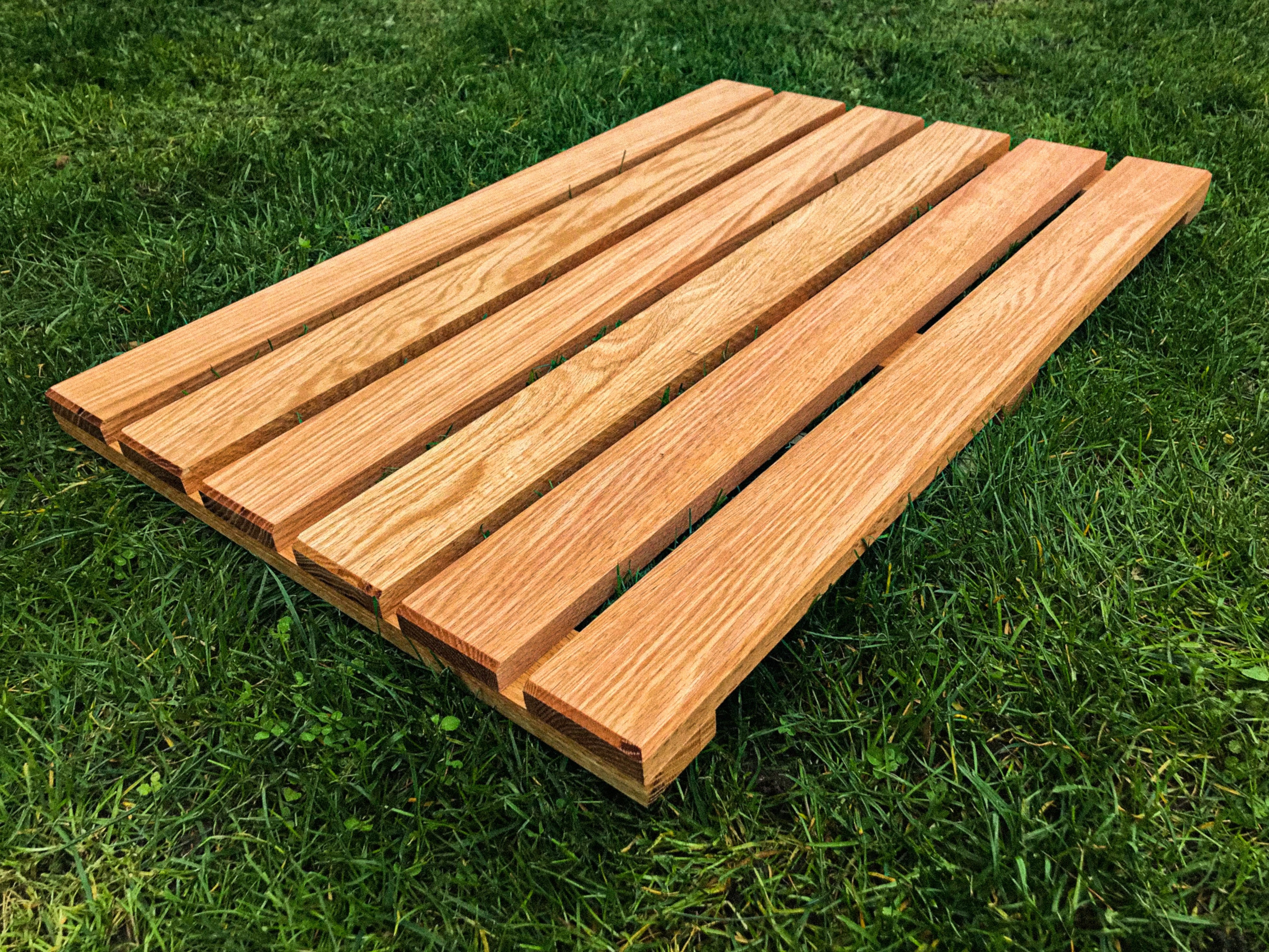 Solid Oak Duckboard for Wood Fired Hot Tub