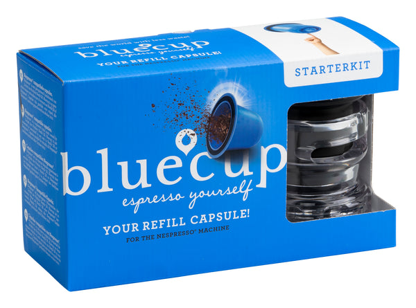 Bluecup Espresso Starter Kit fill capsules with your favourite coffee
