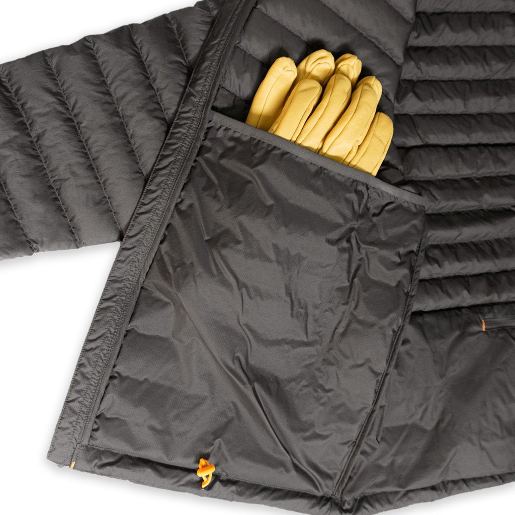 Prometheus Design Werx PDW Tycho Down Hoodie - Grey Goose Down Jacket