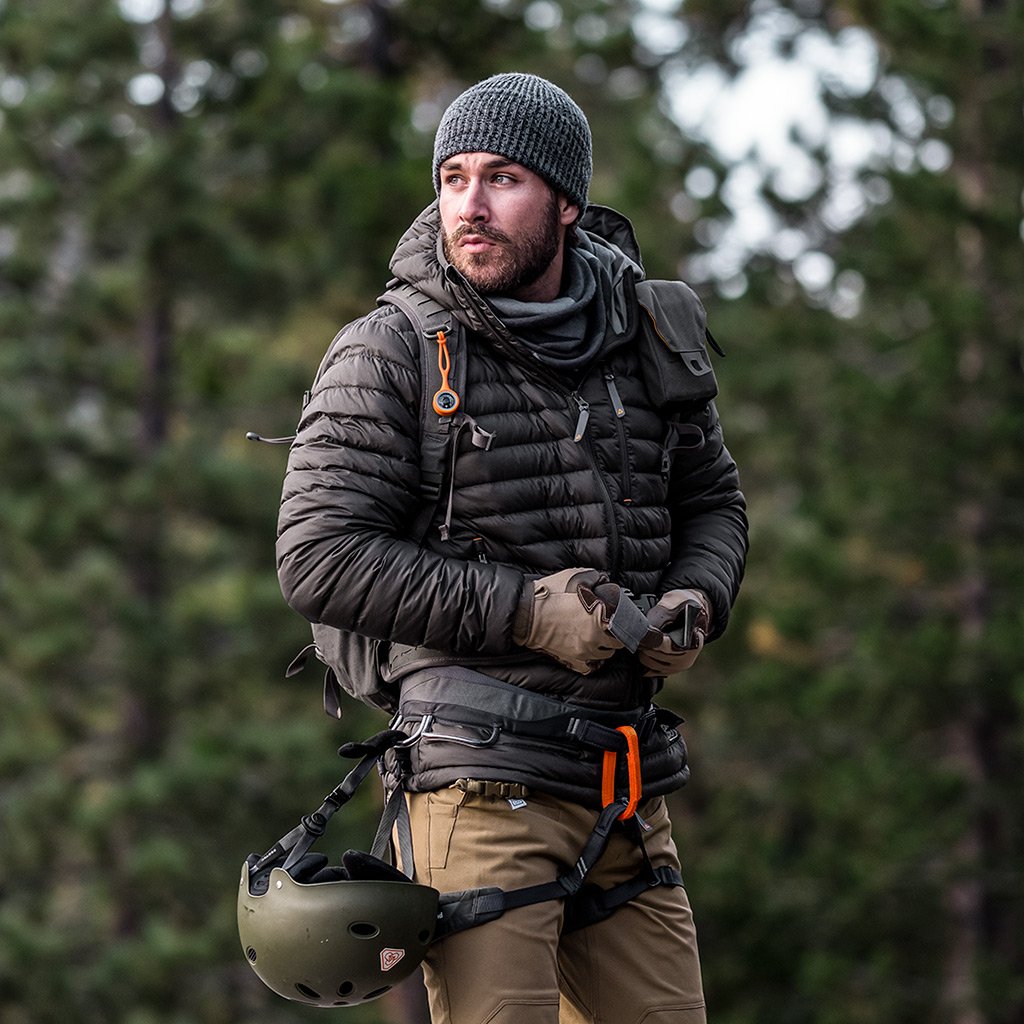 Prometheus Design Werx PDW Tycho Down Hoodie - Grey Goose Down Jacket