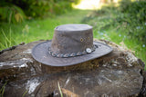 Barmah Hat | 1018 Squashy Kangaroo Crackle Brown