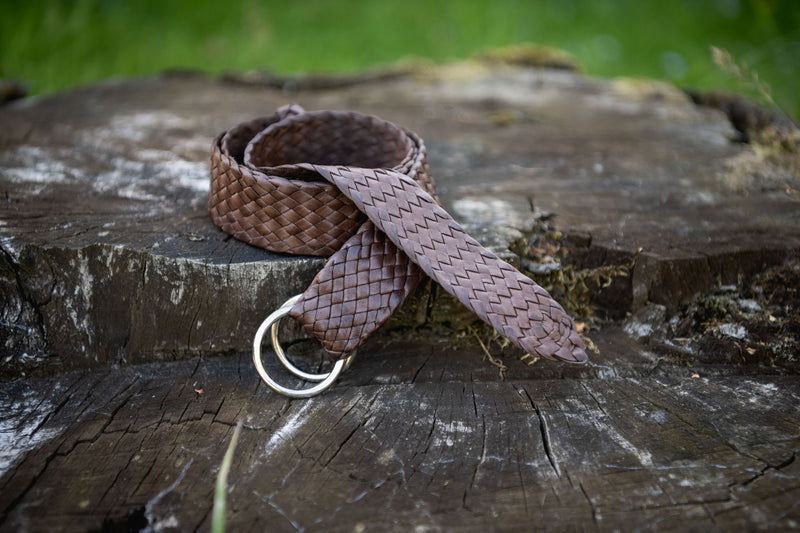 Barmah Hats | Stockman Kangaroo Leather Belt in Brown