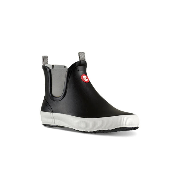 Hai Low Black waterproof slip-on ankle boot Front  perspective 