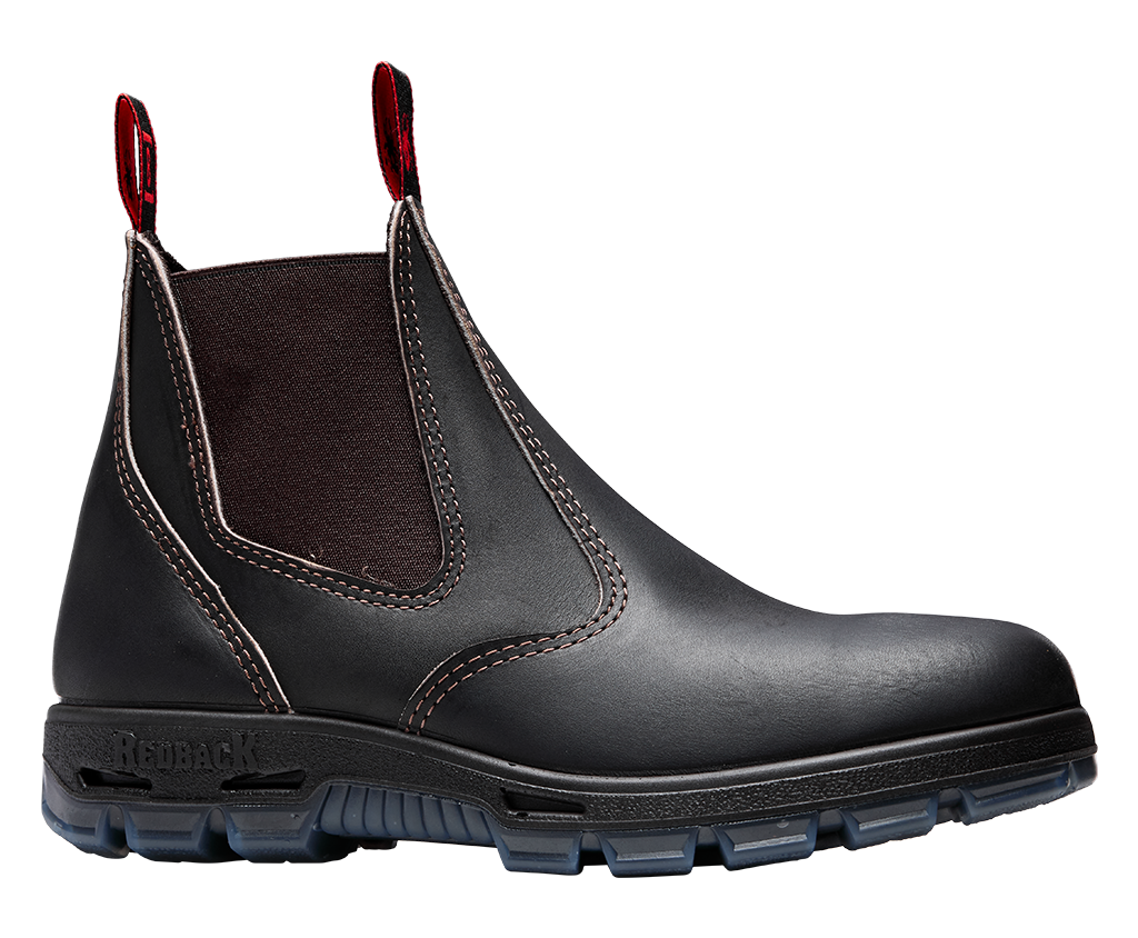 Red Backing Redback Safety Boots | Brown USBOK | Official UK Distributor