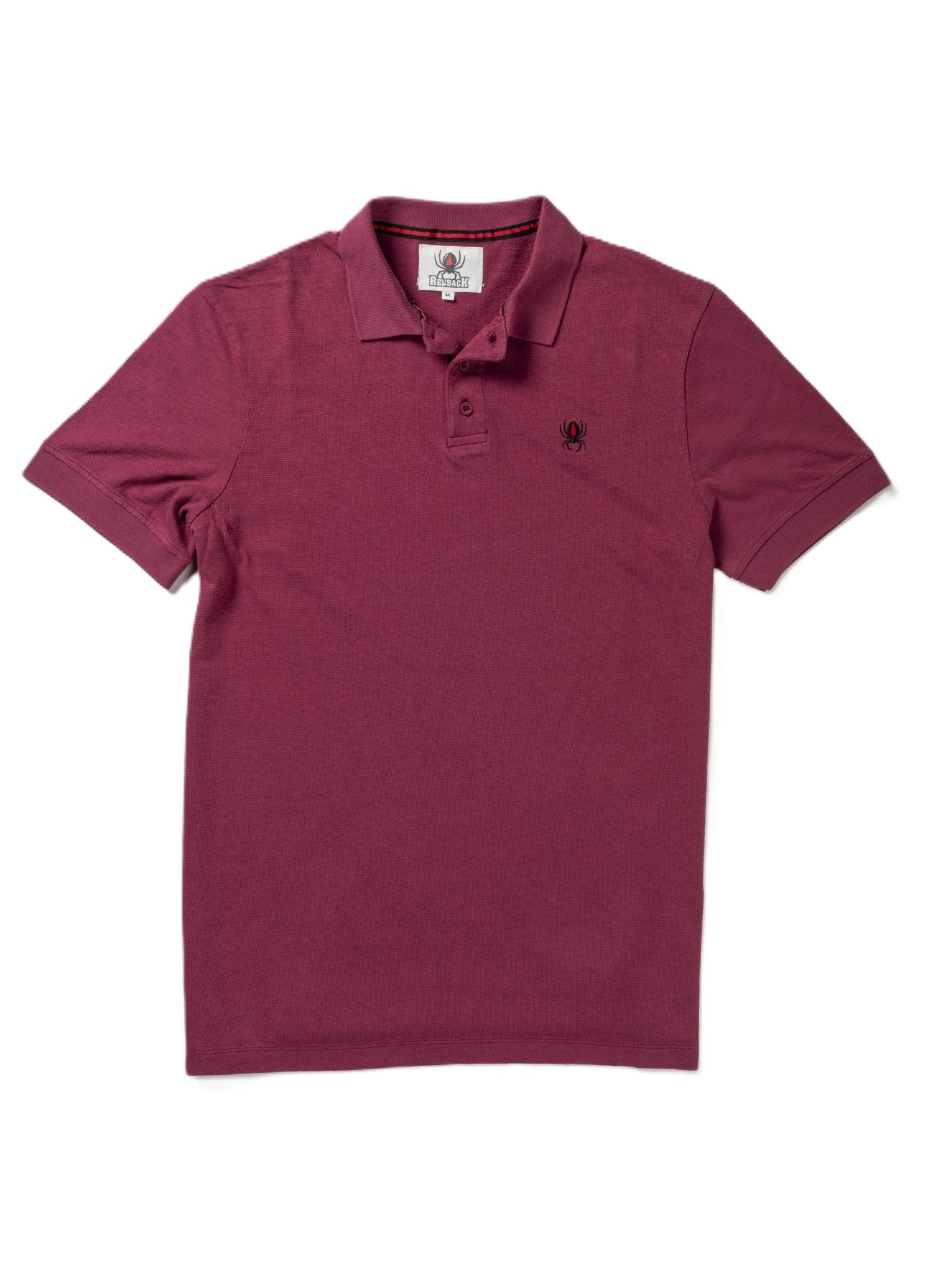 Redack All Cotton Polo Shirt Burgundy
