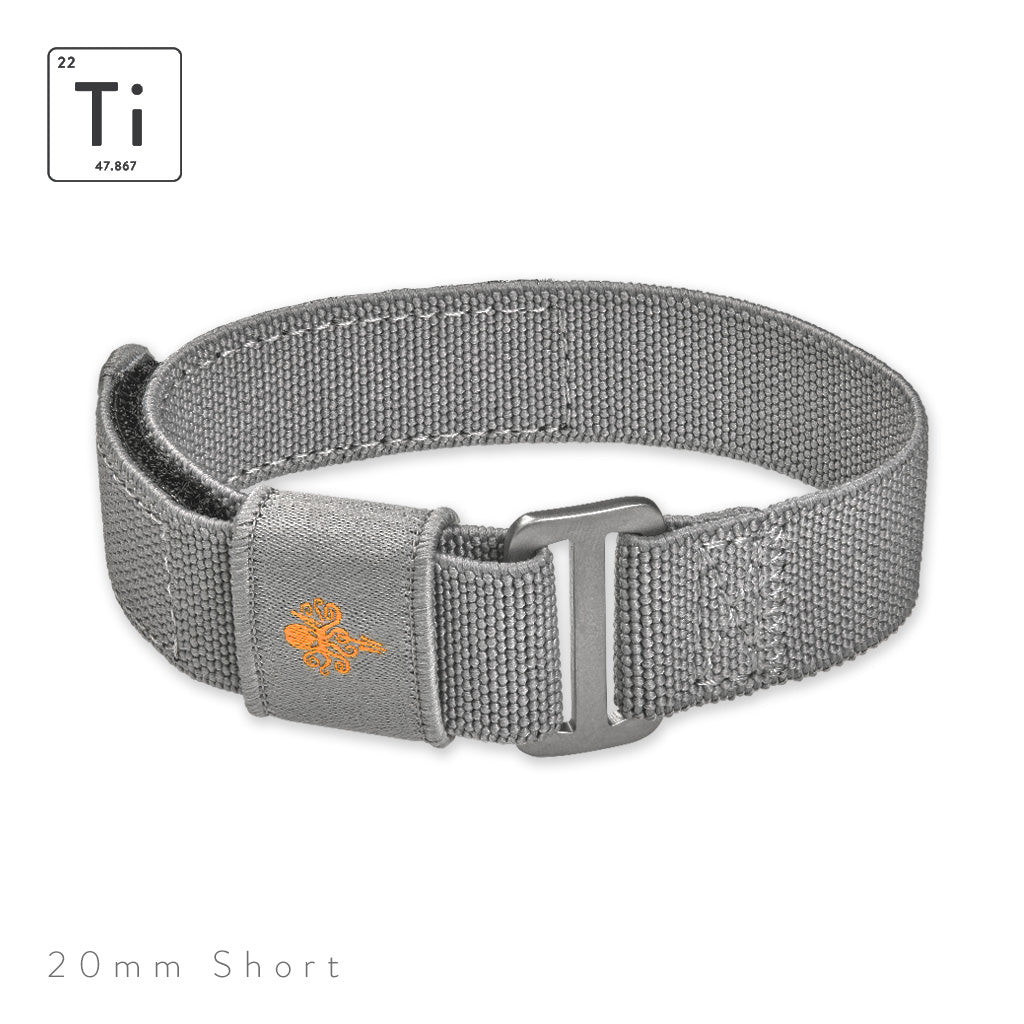 Prometheus Design Werx | Ti-FXDS Watchstrap 20mm Grey Regular