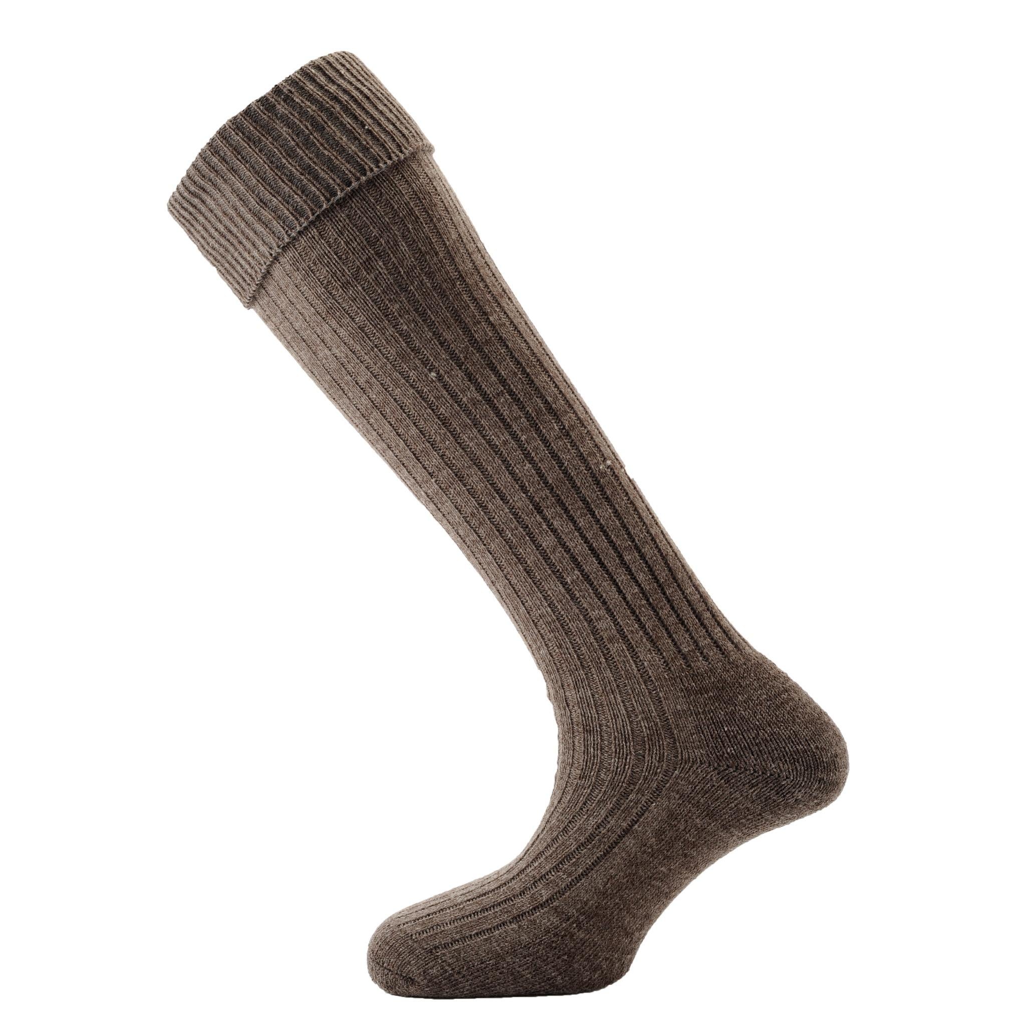 Horizon Socks Turn Over Top Knee High brown