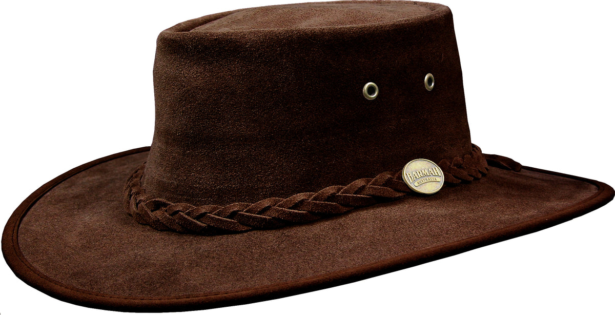 Barmah squashy suede hat Barmah Hat | 1018 Squashy Kangaroo Brown main image 3