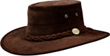 Barmah Hat in Suede Chocolate 1025