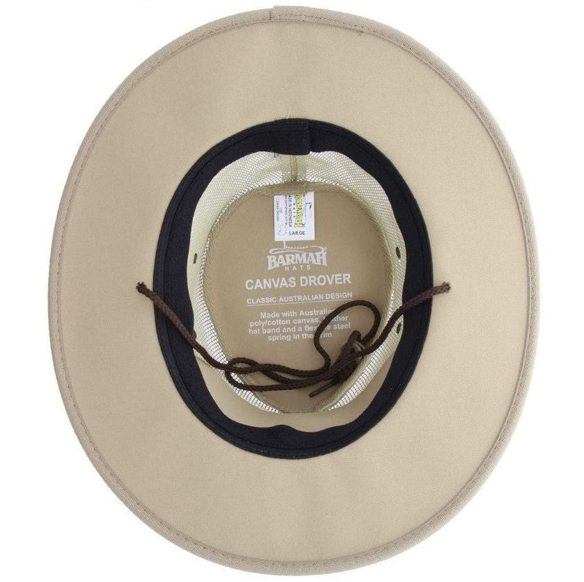 Barmah Hat Hats canvas cooler 1057 beige Bushgear UK sun