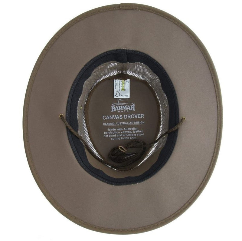Barmah Hat Hats canvas cooler 1057 brown bushgear uk
