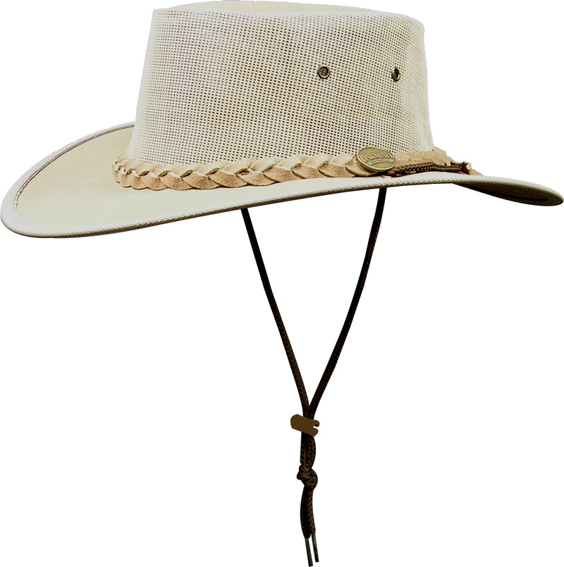 Barmah Hat | 1057 Foldaway Cooler Khaki Canvas Small | 56.5cm