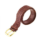 Barmah Kangaroo Leather Belt - Balmain - Brown rolled