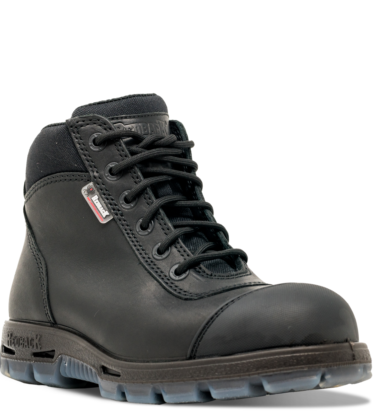 Redback Cobar Lace Zip up Safety Boots  Black USCBZS UK Bushgear