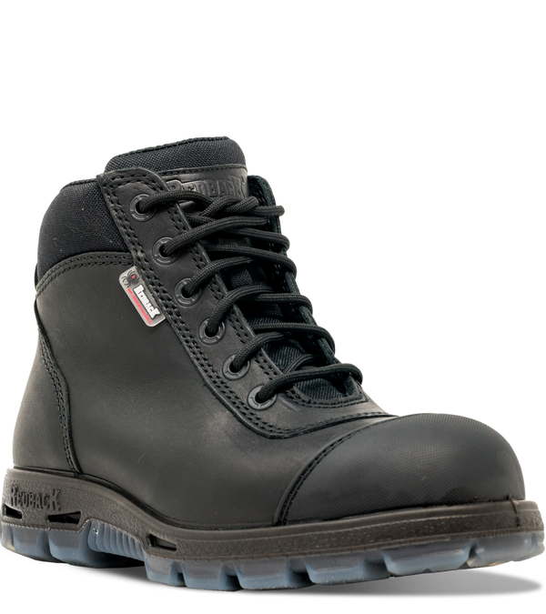 Redback Cobar Lace Zip up Safety Boots  Black USCBZS UK Bushgear