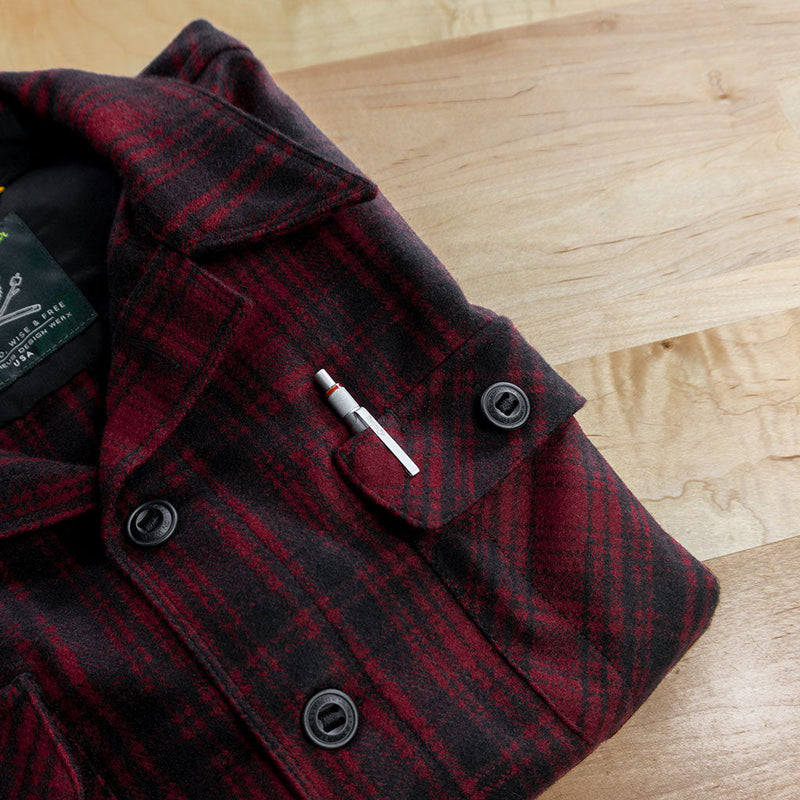 Prometheus Design Werx | DRB Woodsman Wool Shirt - Red Black Plaid