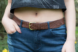 Barmah Kangaroo Leather Belt - Balmain - Brown Handmade