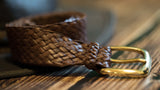 Barmah Kangaroo Leather Belt - Balmain - Brown Handmade