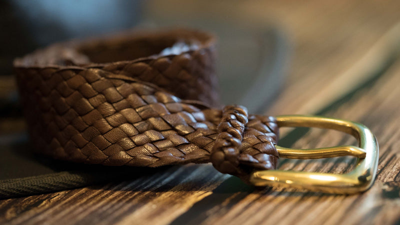 Barmah Kangaroo Leather Belt - Balmain - Brown Handmade