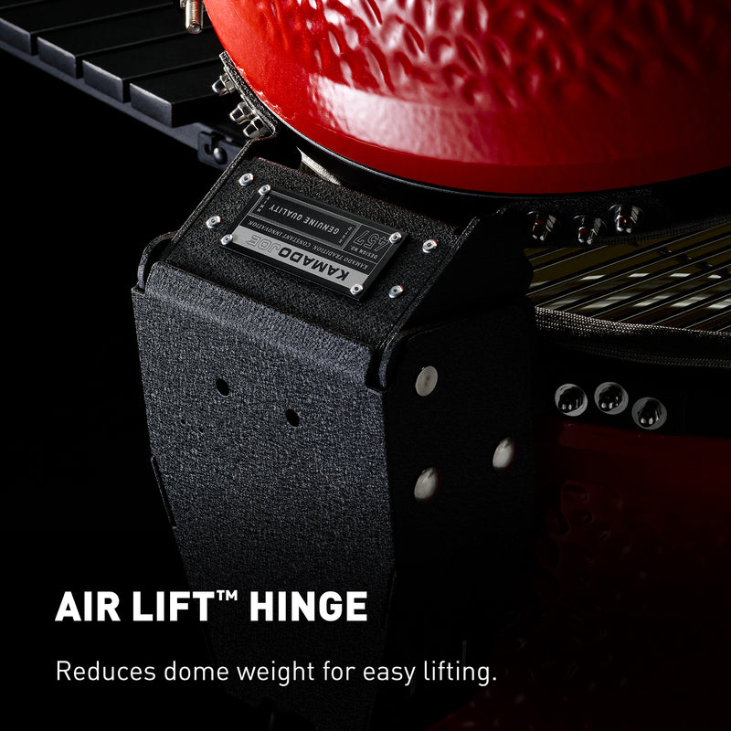 Air lift hinge by Kamado Joe - Makes lid lifting a cinch