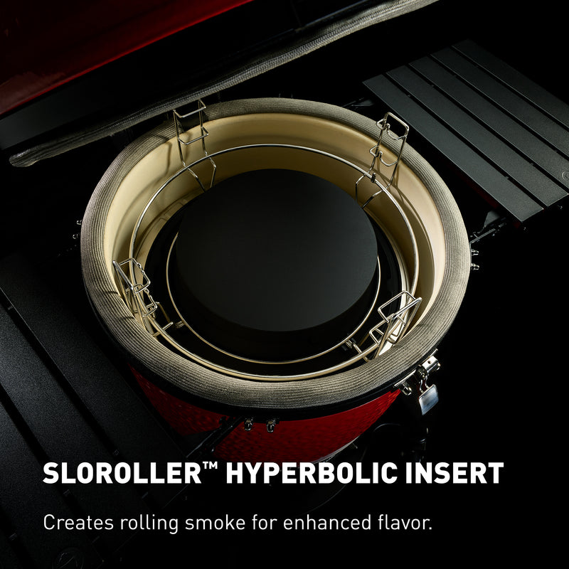 The ultimate food smoking system - The Kamado Joe Sloroller Hyperbolilc Insert