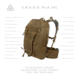 Prometheus Design Werx S.H.A.D.O. Pack 24L - All Terrain Brown