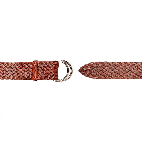 Barmah Kangaroo Leather Belt - Stockman - Brown open UK Bushgear Handmade