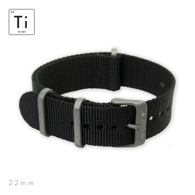 Prometheus Design Werx Ti-NATO Strap 22mm - Black