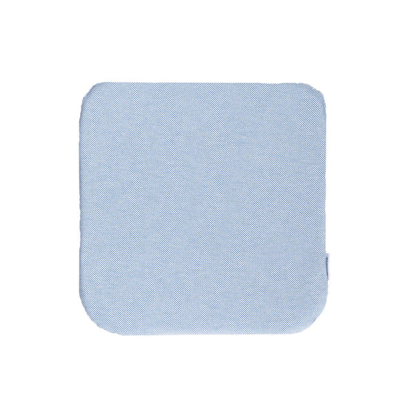 Single pale blue bended Cushion
