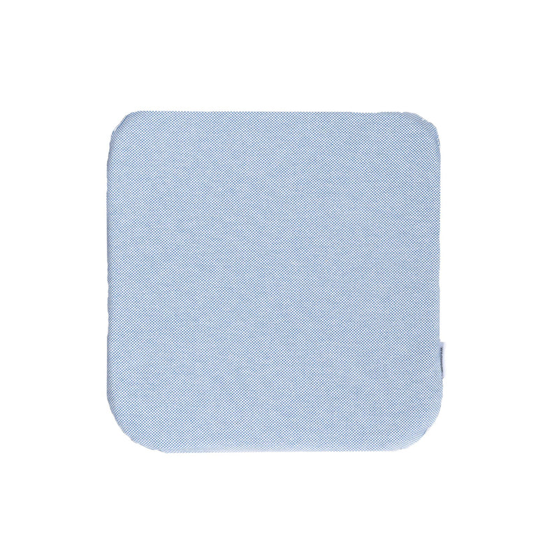 Single pale blue bended Cushion