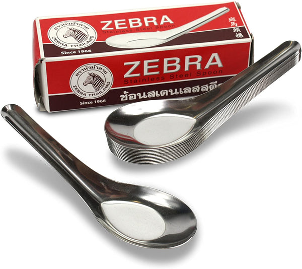 Zebra Thailand Chinese Spoons Stainless Steel
