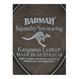 1018 brown squashy kangaroo leather barmah hat uk bushgear