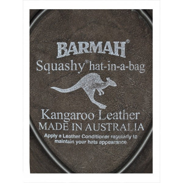 1018 hickory squashy kangaroo leather barmah hat