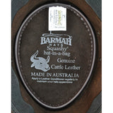Barmah Hat Black Leather 1060 Folding Sun Bronco UK Bushgear Ascot