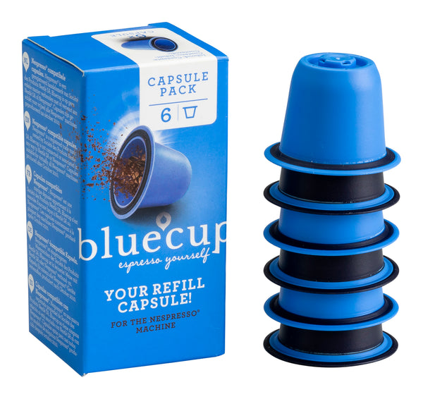 Bluecup Refill Capsule Pods - Pack Of Six